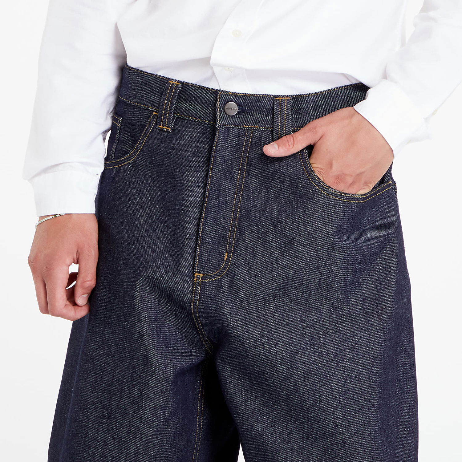 Bukser Carhartt WIP Pants Brandon Pant Blue Rigid Mørkeblå | I031246.0101, 1