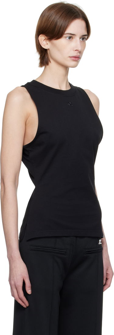 Tanktop Courrèges Courrèges Fitted Tank Top Sort | 125JDE094JS0107, 1