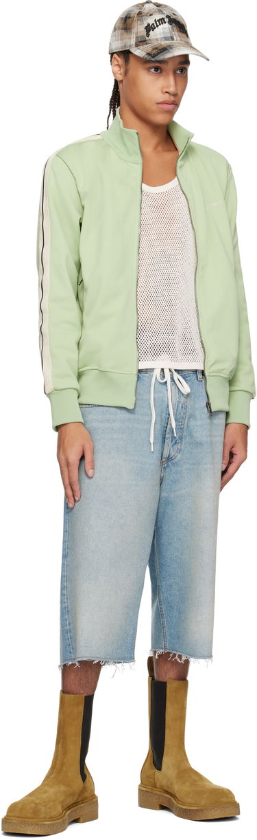 Bomberjakke Palm Angels Palm Angels Embroidered Logo Track Jacket Grøn | PMBD058S25FAB0015303, 3