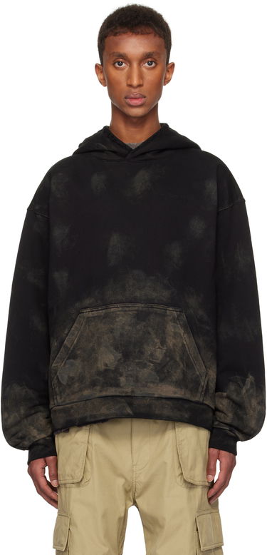 Sweatshirt We11done Muddy Hoodie Sort | WD-TH3-24-823-U-BK, 0