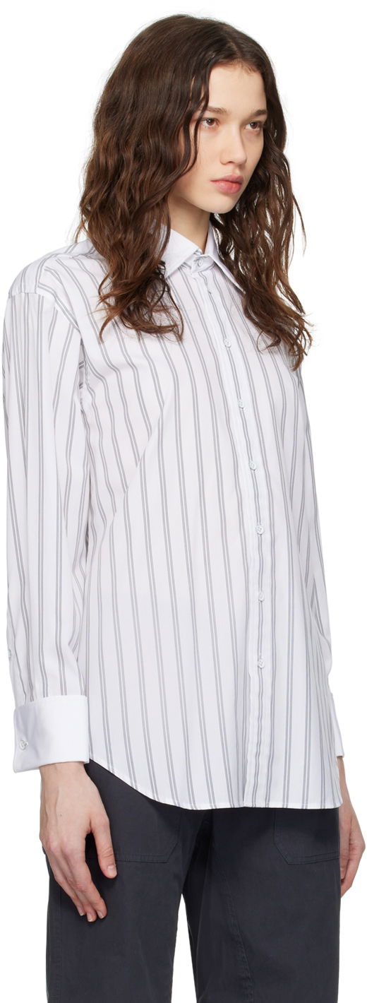 Skjorte rag & bone rag & bone Diana Striped Shirt Hvid | WAW23HA0224622, 1