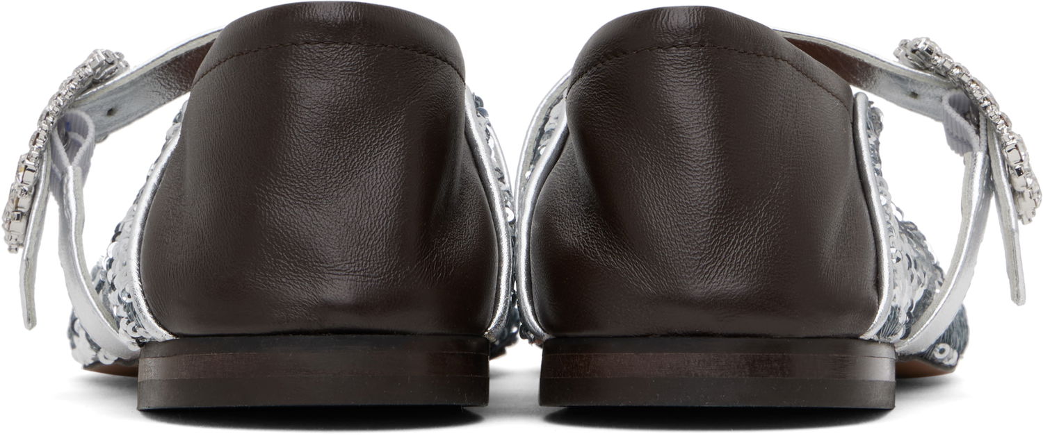 Kjole Wales Bonner Wales Bonner Glide Ballerina Flats Brun | WBW44011A 21090, 1