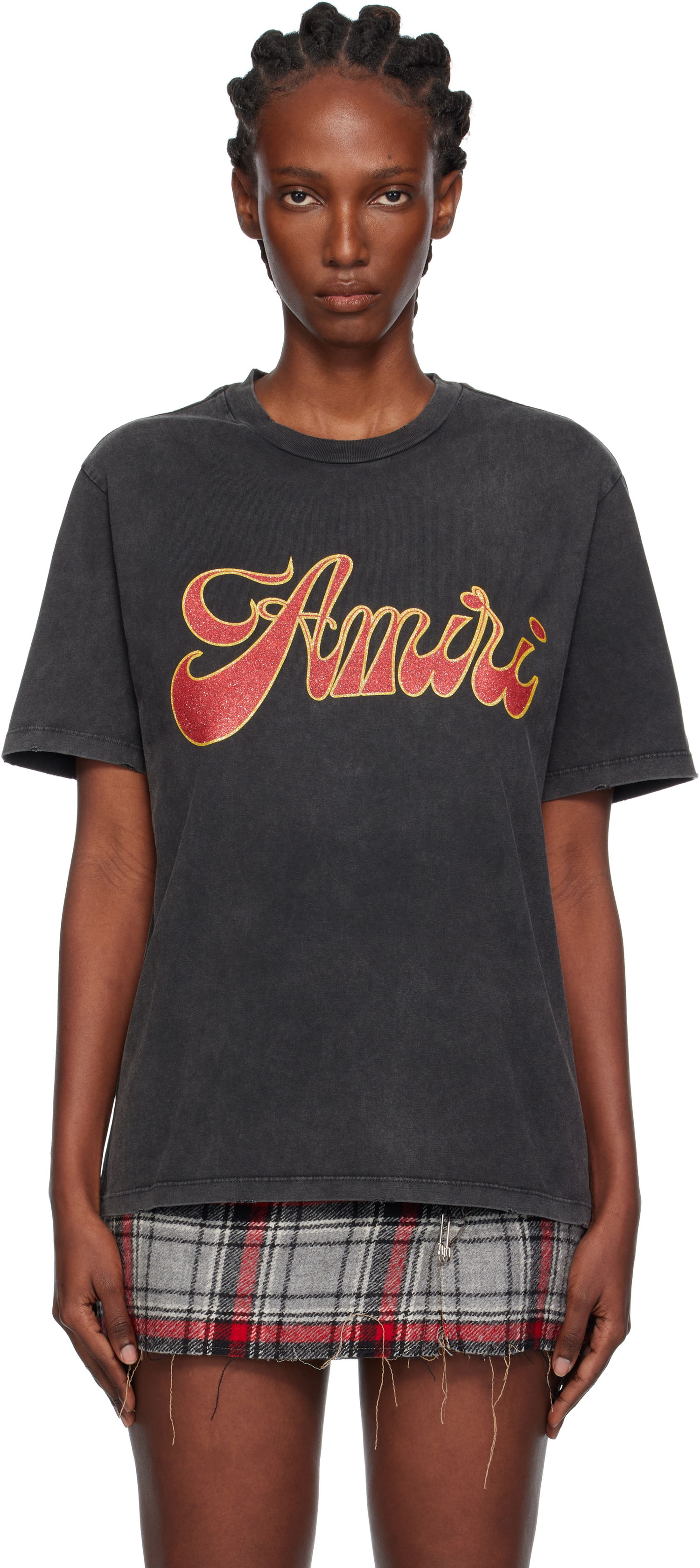 T-shirt AMIRI Groovy T-Shirt by AMIRI Sort | AMJYTE1246, 0