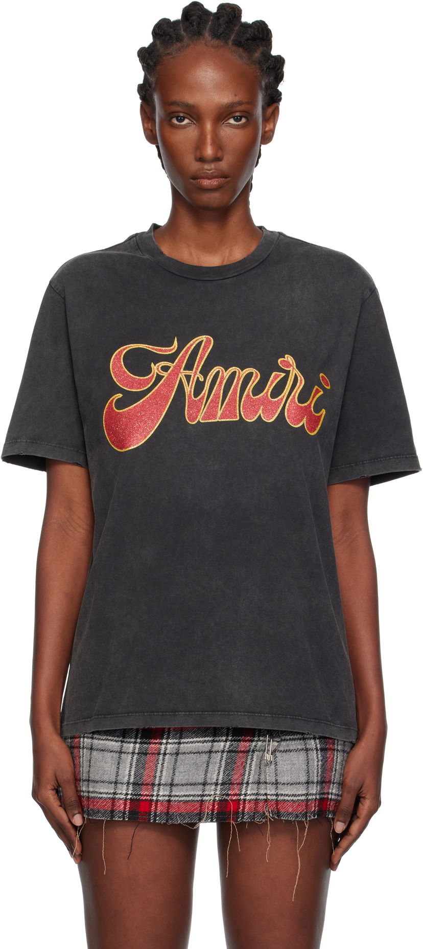 T-shirt AMIRI Groovy T-Shirt by AMIRI Sort | AMJYTE1246