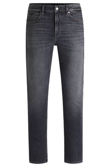 Jeans BOSS Slim-Fit Soft-Touch Denim Jeans Grå | 50532606