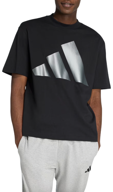 T-shirt adidas Originals Holiday Big Metallic Logo T-Shirt Sort | jm1709, 0