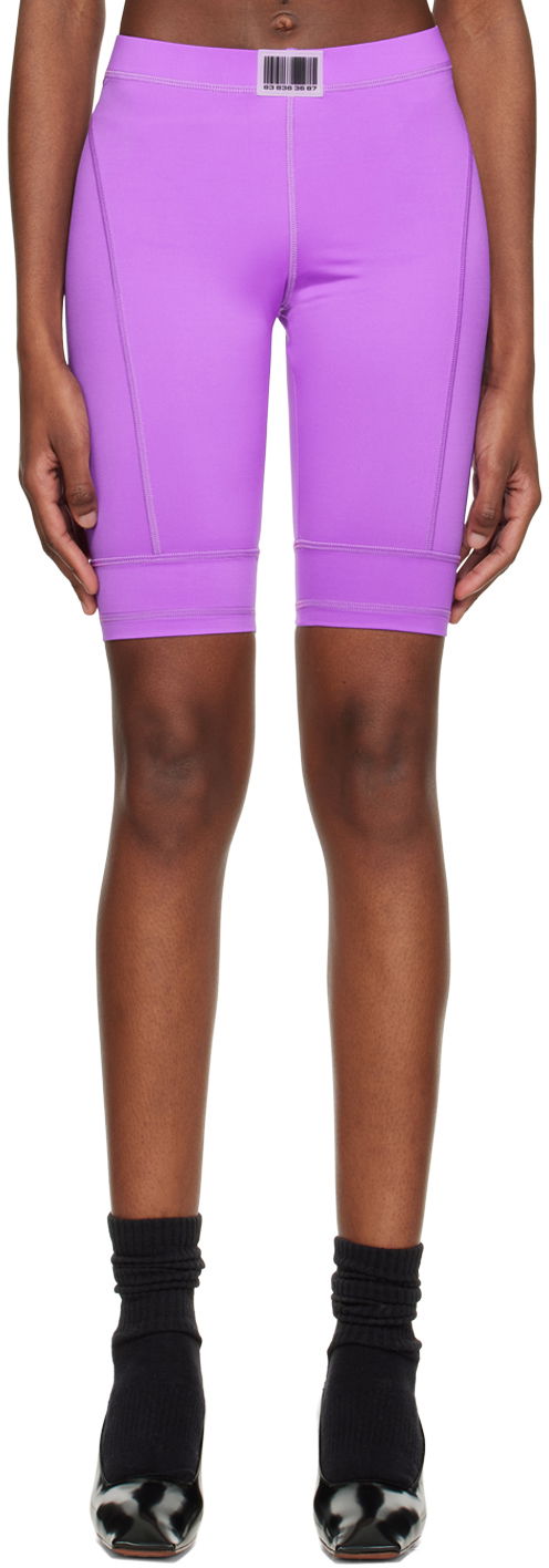 Shorts VETEMENTS VTMNTS Patch Cycling Shorts Lilla | VL14AT400I