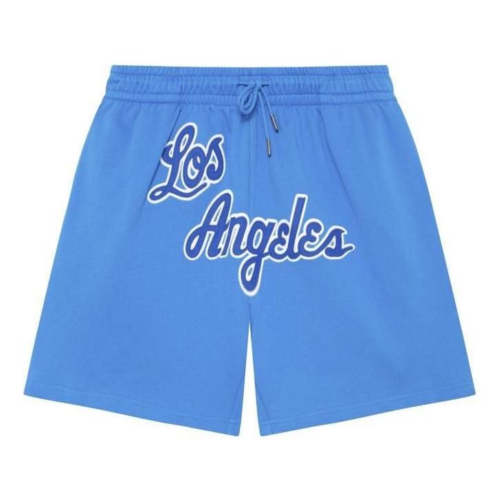Shorts Mitchell & Ness NBA Los Angeles Lakers Big Face Shorts Blå | MNJYSSS23100-BLUE