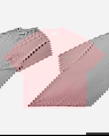 T-shirt Carhartt WIP Hudson Pocket T-Shirt Lyserød | I035140-1XF.5F, 3