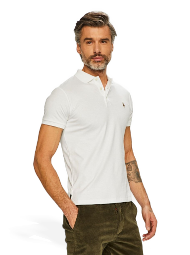 Polo skjorte Polo by Ralph Lauren Polo Shirt Hvid | 710685514001