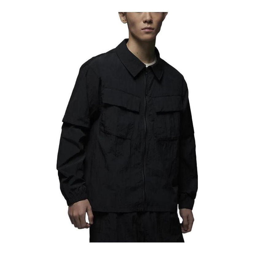 Vindjakke Jordan Engineered Jacket Sort | DV7694-010