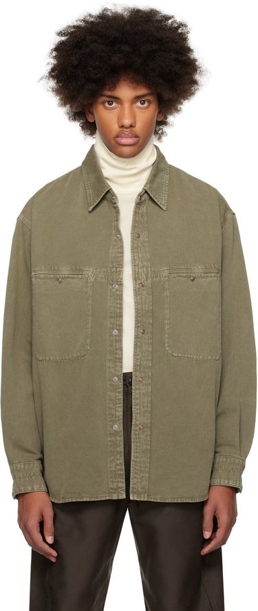 Skjorte LEMAIRE Lemaire Snaps Denim Shirt Grøn | SH1126 LD1027, 0