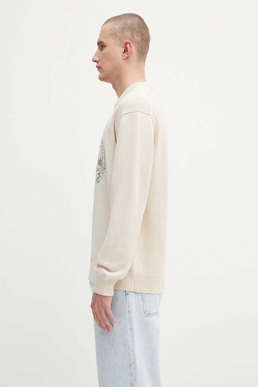 Sweater Drôle de Monsieur Drôle de Monsieur La Maille Plateau Knit Sweater Beige | H.PO190.WO023, 1