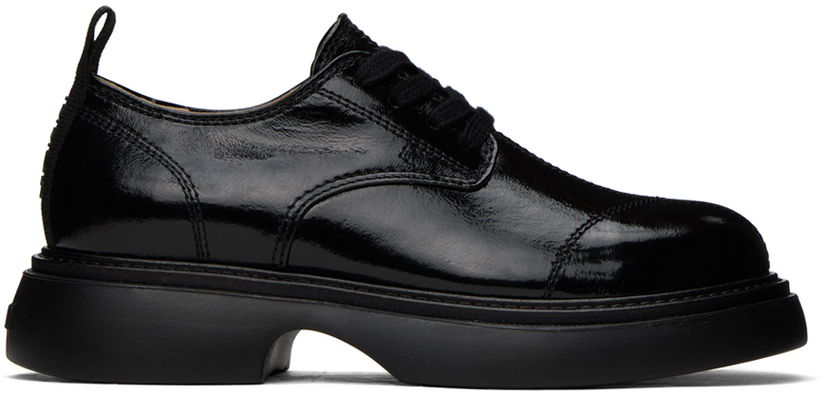 Tøj GANNI GANNI Everyday Lace-Up Derbys Sort | S2457