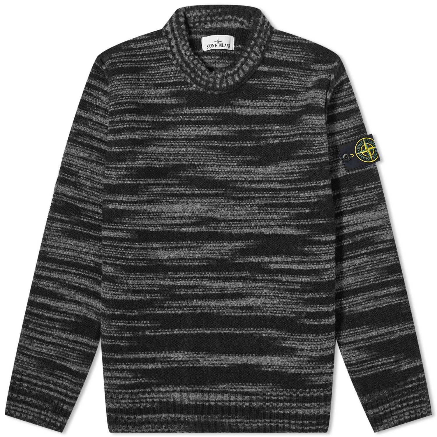 Sweater Stone Island Reverse Seam Lambswool Crewneck Sort | 7915532-V0029, 0