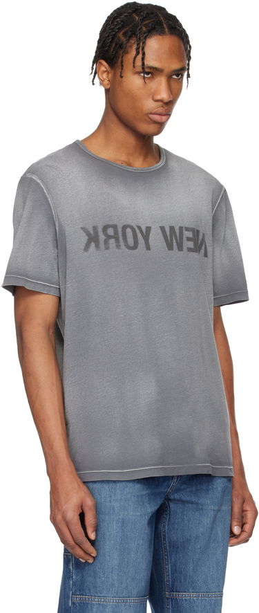 T-shirt Helmut Lang Helmut Lang Garment-Dyed 'New York' Tee Grå | O10HM508, 1