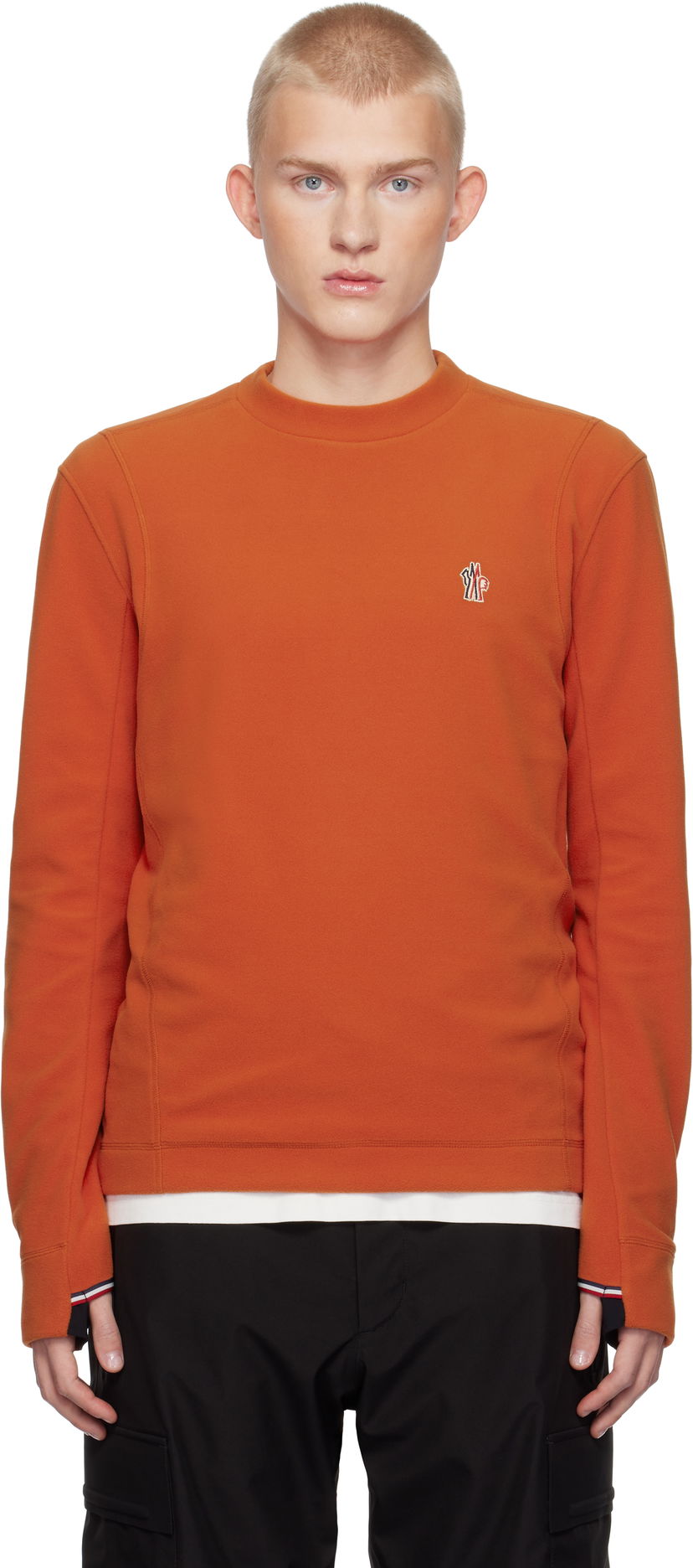 Sweatshirt Moncler Fleece Sweatshirt Orange | J20978G0001980093