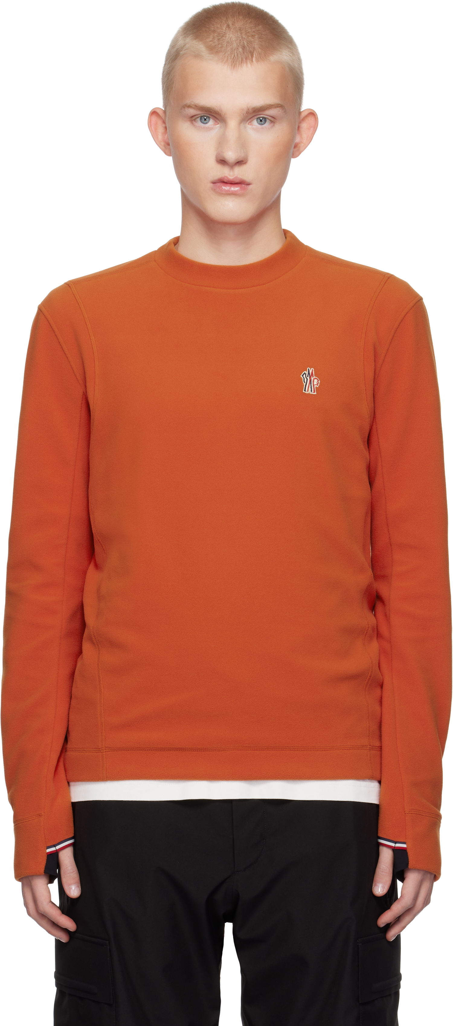 Sweatshirt Moncler Fleece Sweatshirt Orange | J20978G0001980093, 0