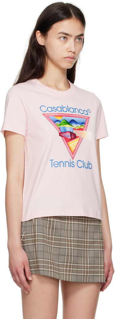 T-shirt Casablanca Casablanca Tennis Club T-Shirt Lyserød | WPF25-JTS-020-02, 1