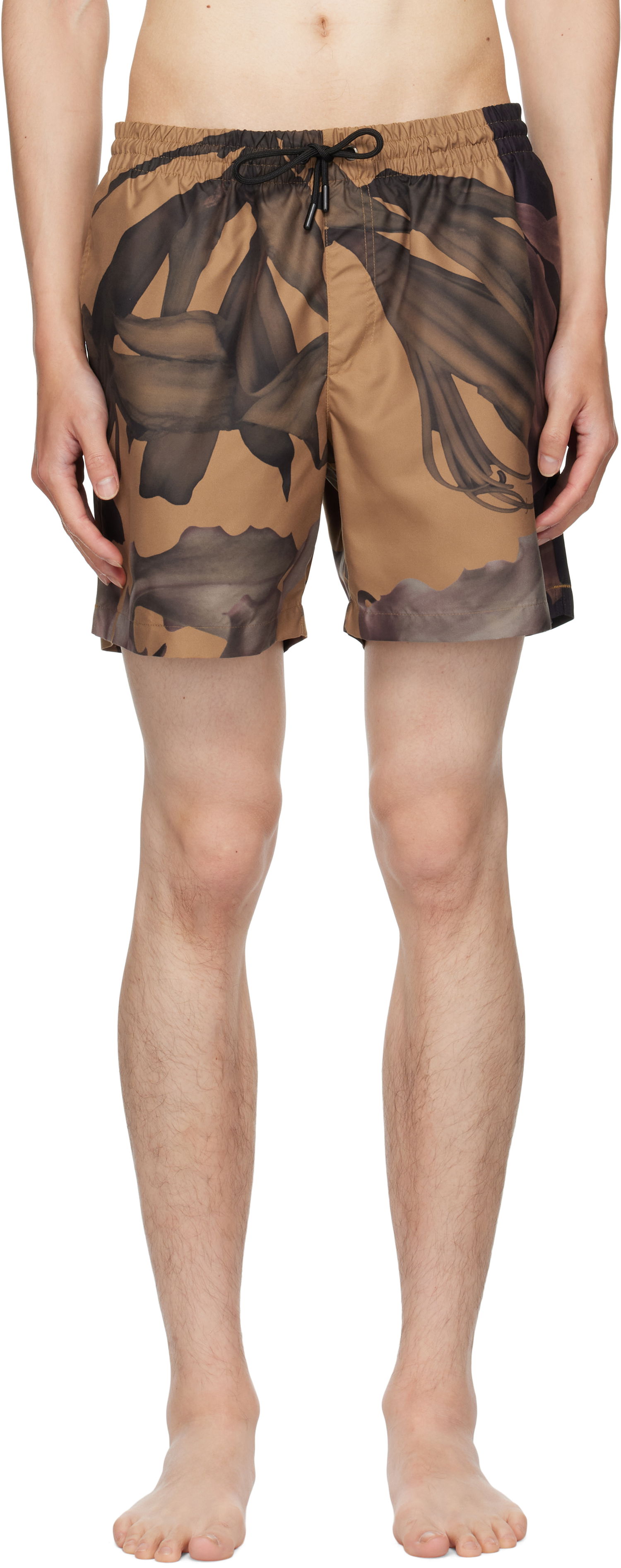Badetøj Dries Van Noten Dries Van Noten Patterned Swim Shorts Brun | 252-022500-2271, 0