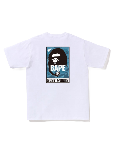 T-shirt BAPE Honeycomb Camo Busy Works Tee Hvid | 1J30-110-055