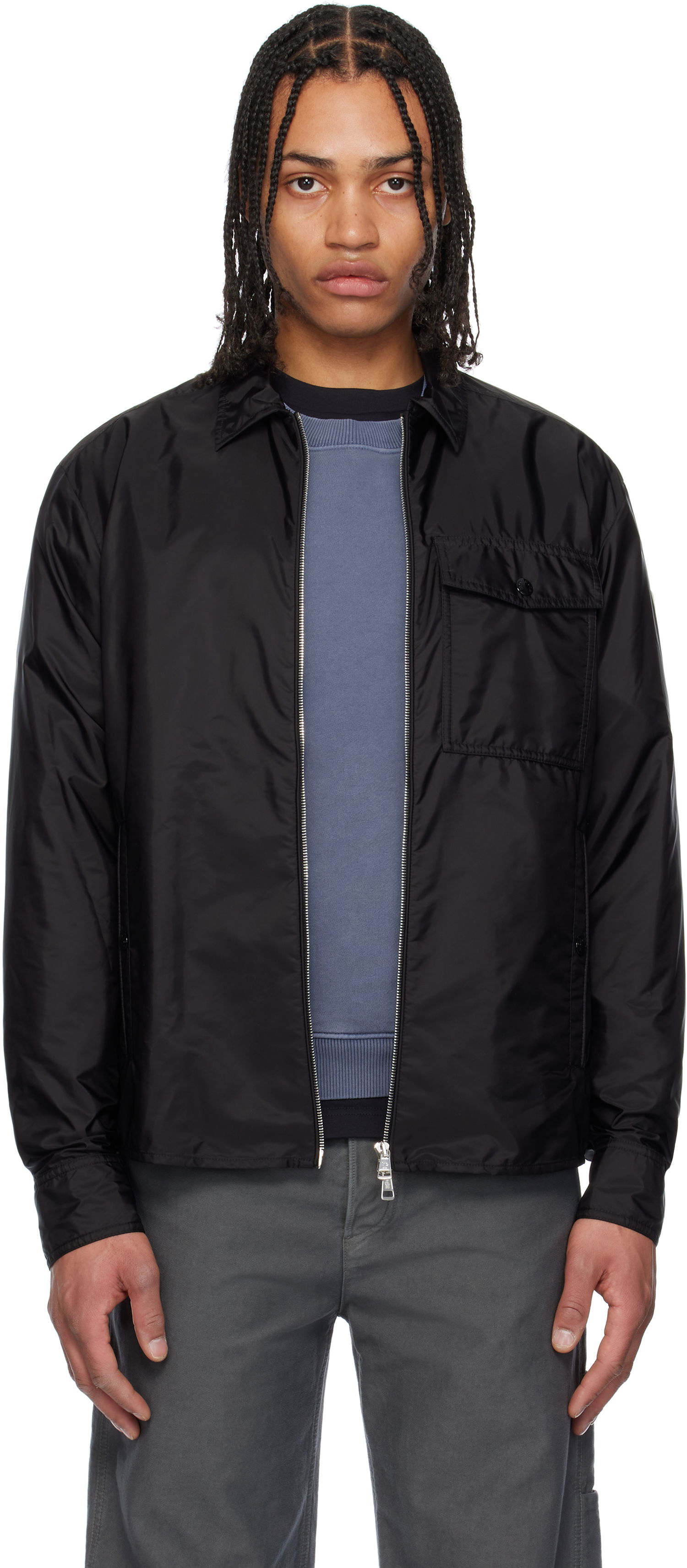 Vindjakke Moncler Moncler Archivio Zip-Up Jacket Sort | K10912F00017539ZD, 0