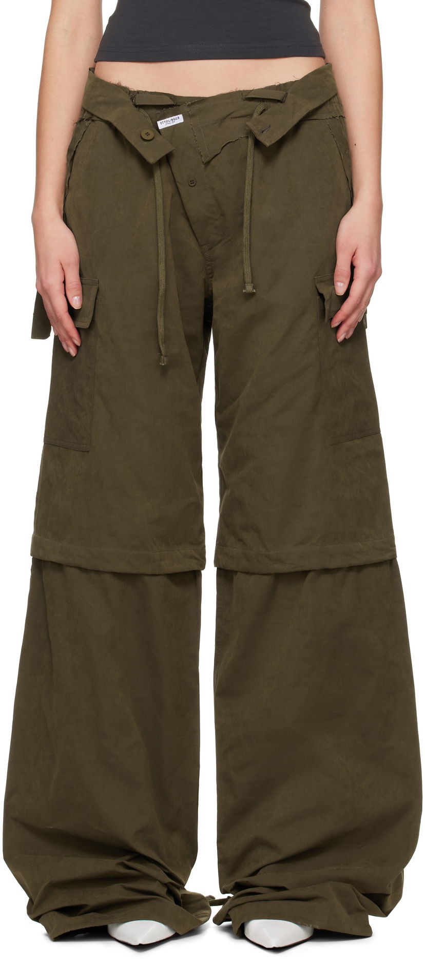 Cargo bukser Ottolinger Ottolinger Baggy Cargo Pants Grøn | 10620030601
