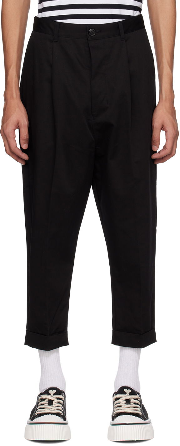 Bukser AMI Carrot Trousers Sort | HTR101.CO0020, 0