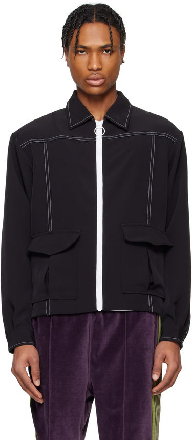 Jakke Needles NEEDLES Stitched Sport Jacket Sort | QV194, 0
