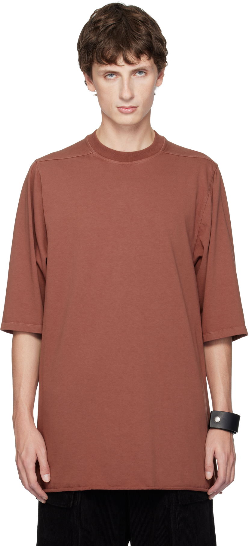 T-shirt Rick Owens Concordians Jumbo SS T-shirt Brun | RR02E1274 RIG