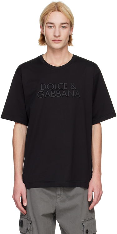 T-shirt Dolce & Gabbana Dolce&Gabbana Cotton T-Shirt with Logo Sort | G8PN9ZG7NWN, 0
