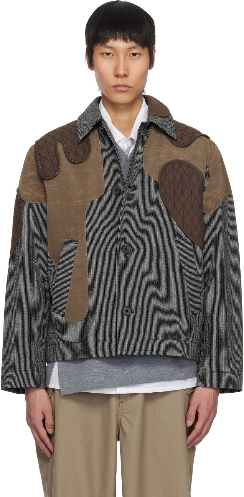 Jakke Craig Green Craig Green Utility Patch Jacket Brun | CGSS25CWOJKT83