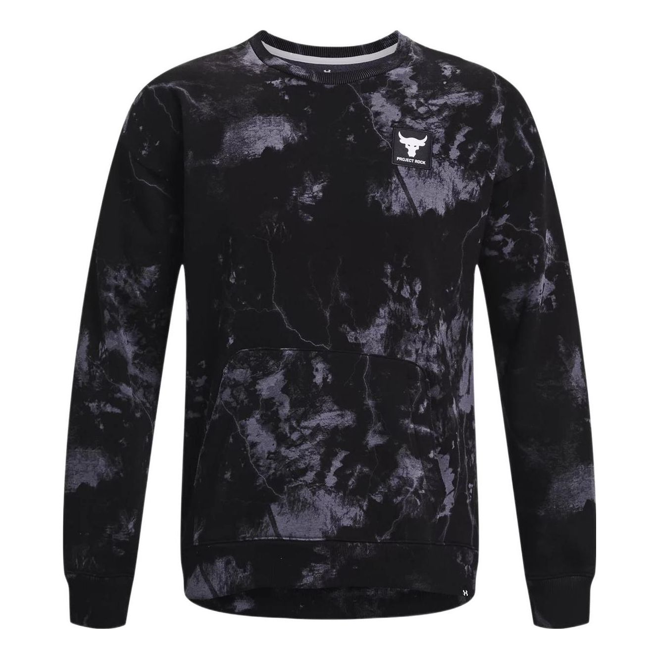 Sweatshirt Under Armour Project Rock Rival Fleece Disrupt Printed Crew Sweatshirt Sort | 1373566-001, 0