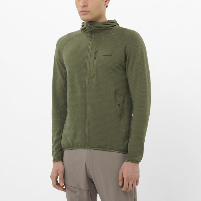 Sweatshirt Salomon Lightwarm Essential Hoodie Grøn | LC2645400, 0