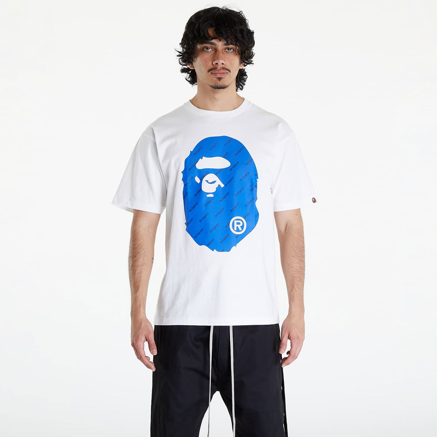 T-shirt BAPE A BATHING APE Bape Hexagram Big Ape Head Tee White Hvid | 001TEK301034M WHT, 0