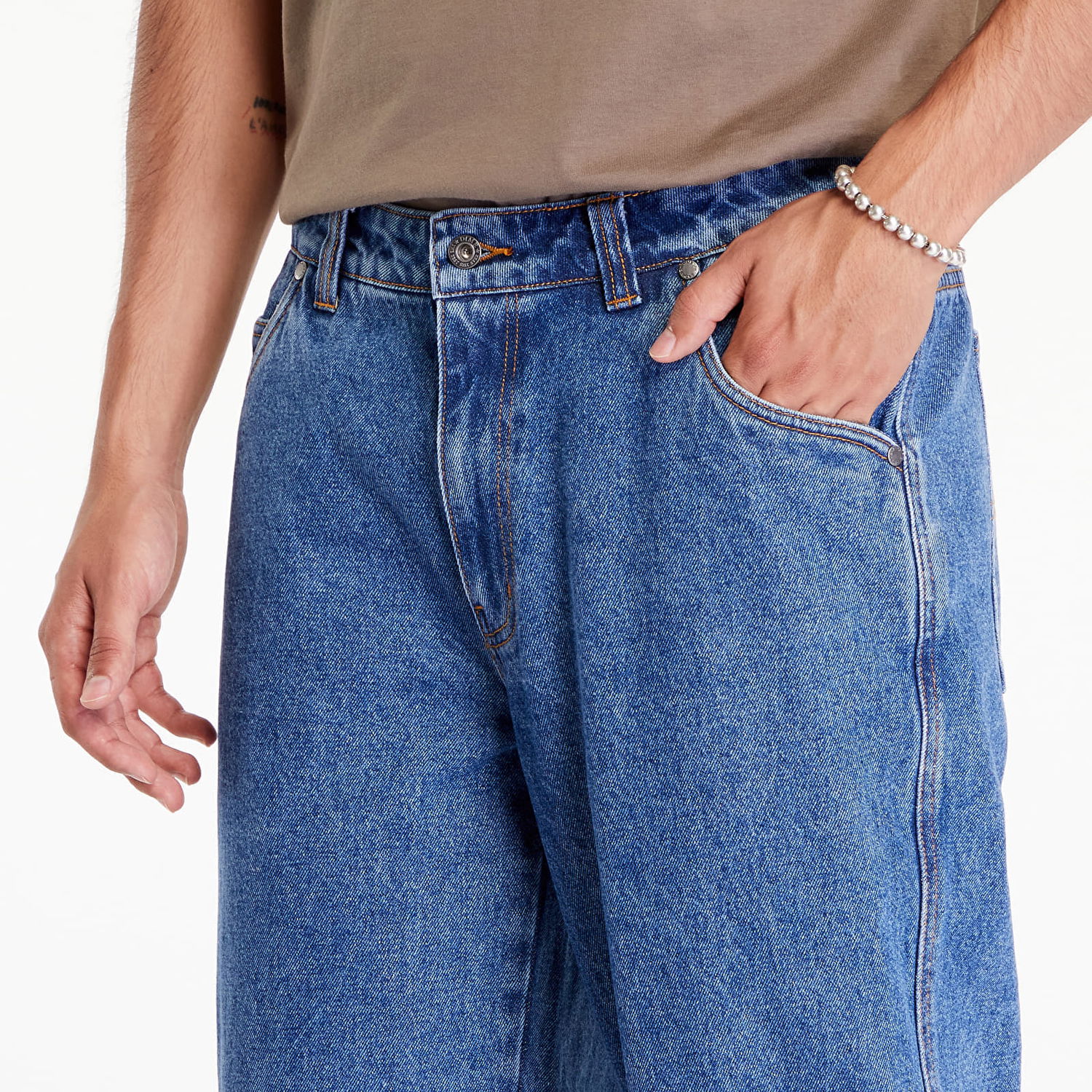 Jeans Dime Classic Relaxed Denim Pants Indigo Washed Blå | DIMESU2444IND, 1