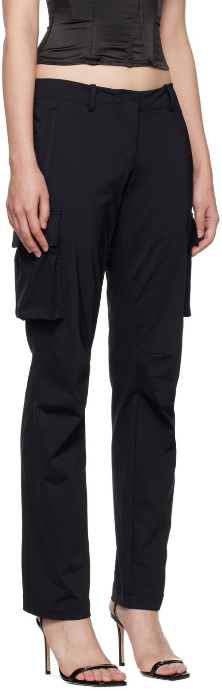 Cargo bukser Miaou Miaou Raven Cargo Trousers Sort | 1019-CL-BLK, 1