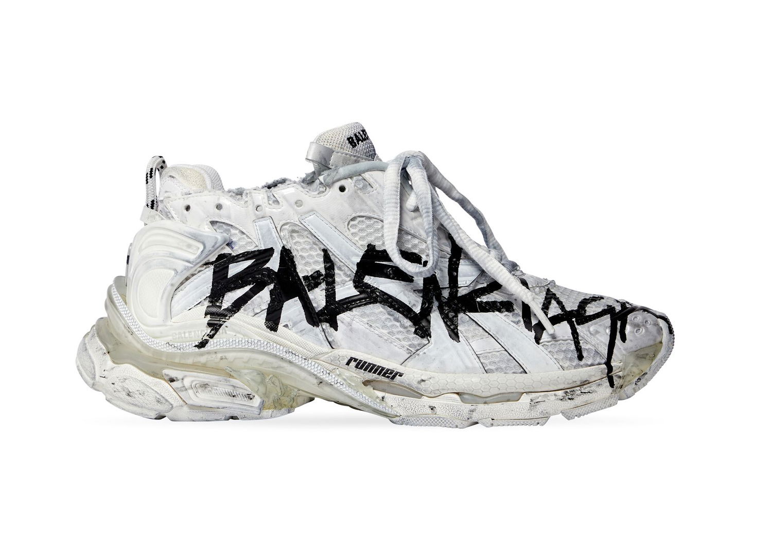 Sneakers og sko Balenciaga Runner Graffiti "White" W Beige | 677402W3RBQ9010, 0