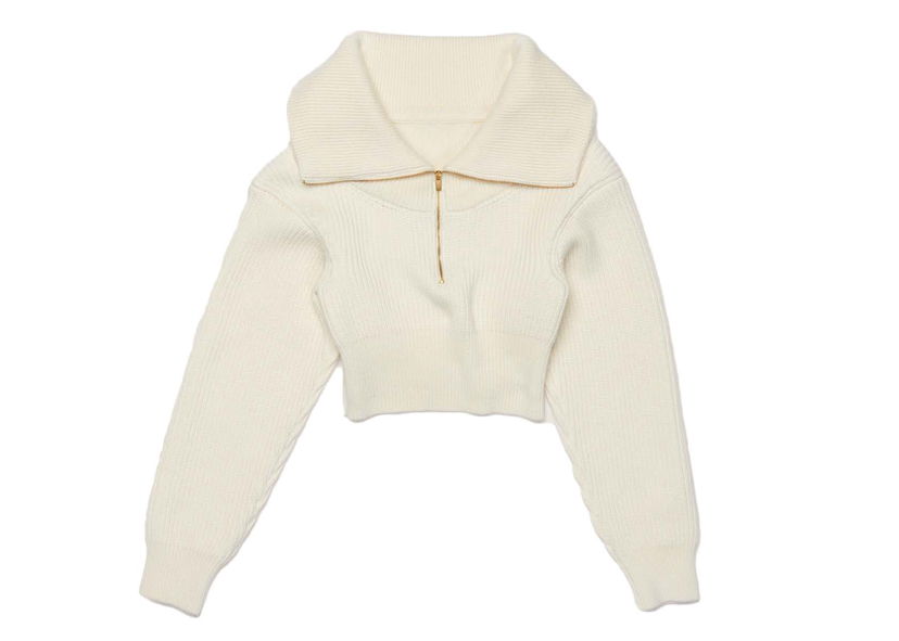 Sweater Jacquemus La Maille Risoul Sweater Off-White Hvid | 213KN501-2086-110
