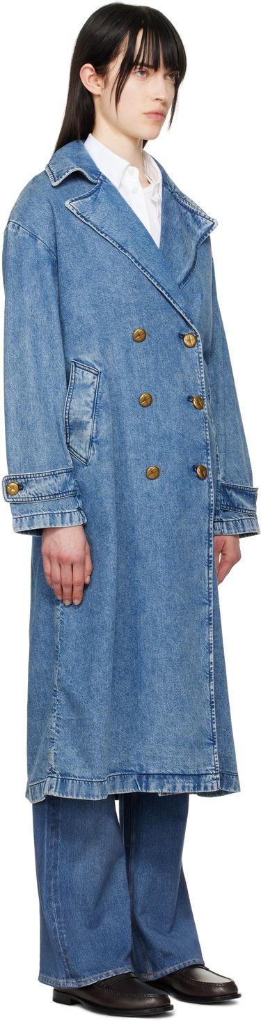 Trenchcoat rag & bone rag & bone Featherweight Alora Denim Trench Coat Blå | WDD25S1498FWBE, 1