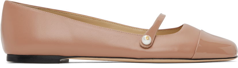 Sneakers og sko Jimmy Choo Jimmy Choo Elisa Ballerina Flats Lyserød | ELISA FLAT PTZ