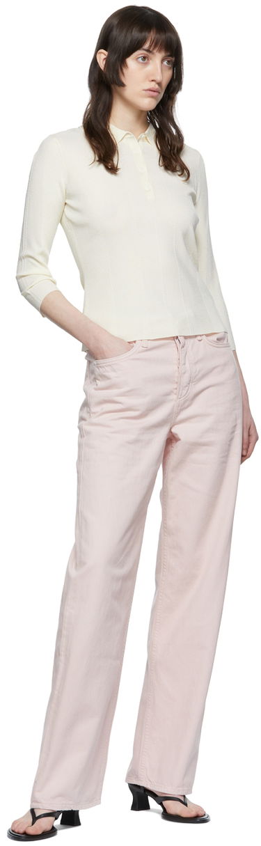 Polo skjorte rag & bone Pacey Knit Polo Hvid | WAS22P049WB49, 3