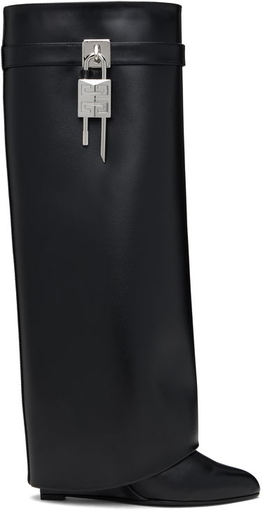 Tøj Givenchy Givenchy Shark Lock Tall Boots Sort | BE702XE1NG001, 0