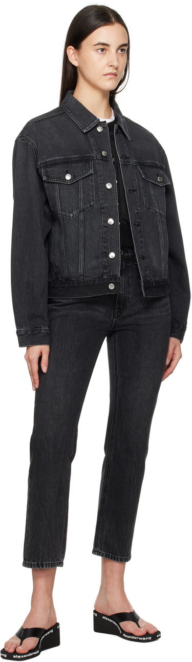 Jeans Alexander Wang OG High-Rise Stovepipe Jeans Sort | 4DC1254607, 3