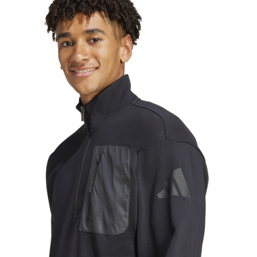 Sweatshirt adidas Originals adidas City Escape Fleece Half-Zip Sweatshirt Sort | jf3290, 4