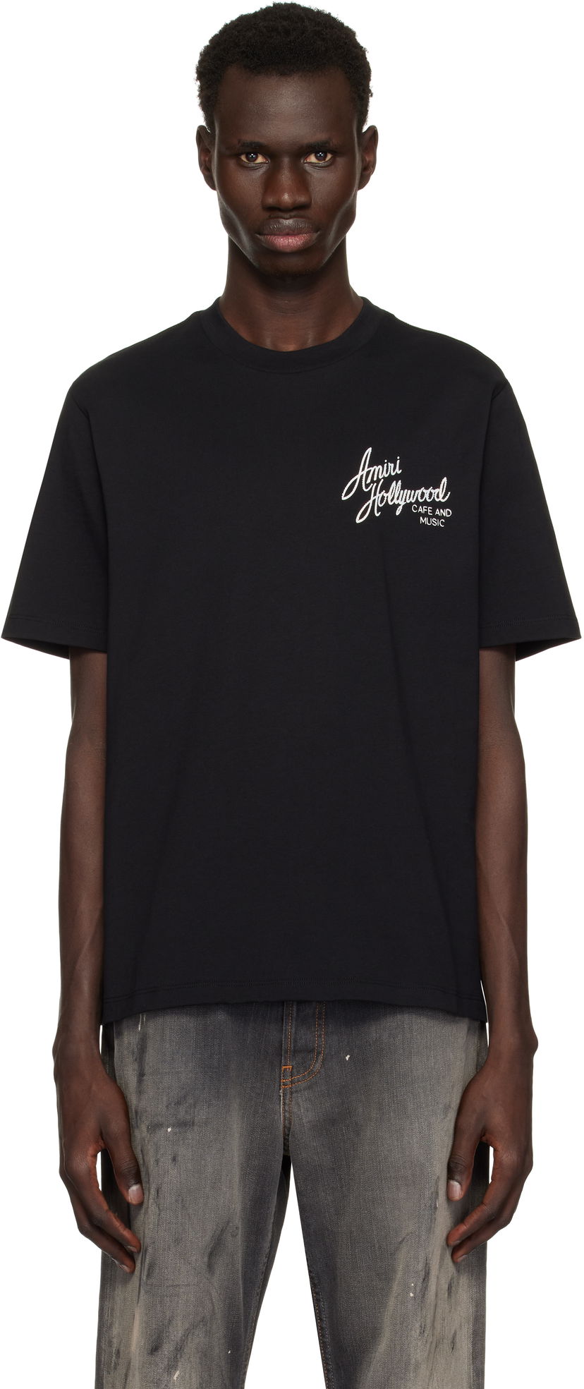 T-shirt AMIRI Amiri Hollywood T-Shirt Sort | AMJYTE1163