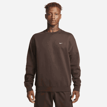 Sweatshirt Nike Solo Swoosh Fleece Crew Brun | DX1361-237, 0