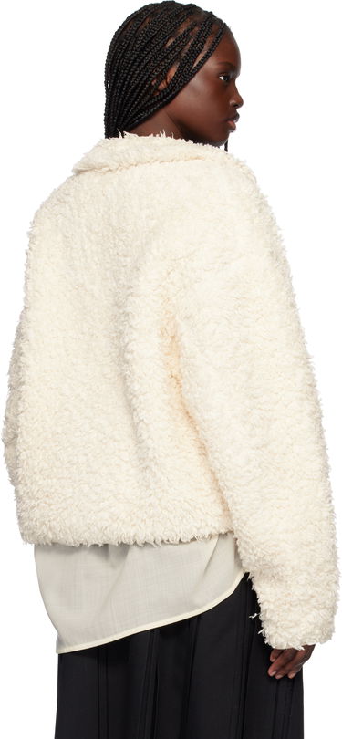 Bomberjakke Jil Sander Jil Sander Zip-Up Fleece Jacket Hvid | J40BN0173_J20088, 2