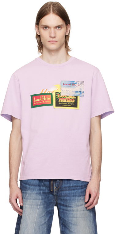 T-shirt Martine Rose Martine Rose 'Local Hero' Graphic T-Shirt Lyserød | 603JE03602F, 0