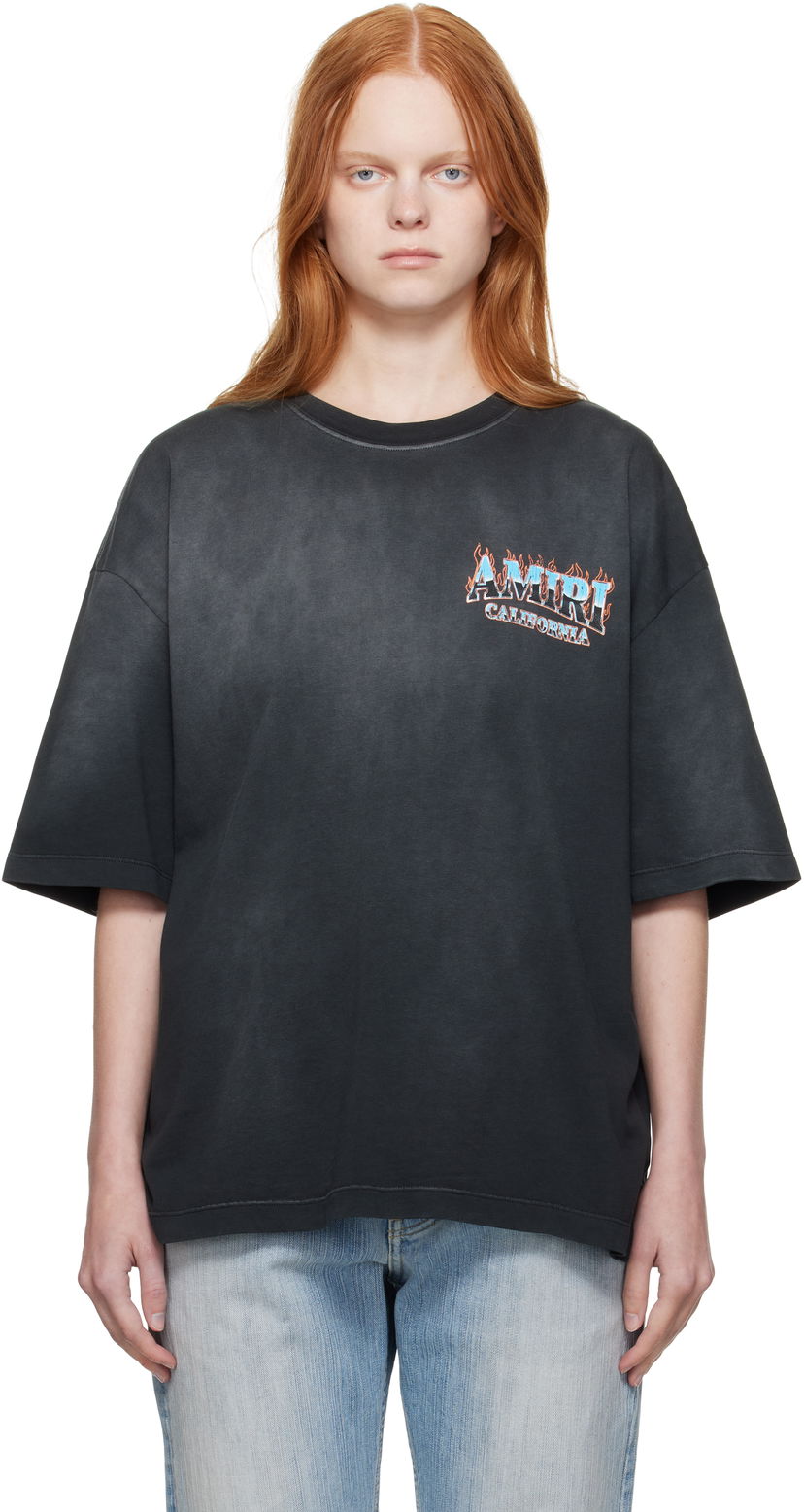 T-shirt AMIRI AMIRI 'AMIRI' Sunny Place Oversized T-Shirt Sort | AWJYTE1069